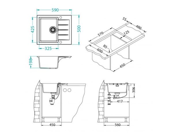 CADIT 10 sa sifonom carbon G91 - Image 4