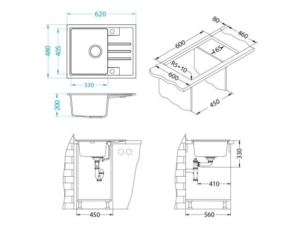 INTERMEZZO 30 sa sifonom concrete G81 - Image 3