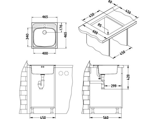 Basic 130 mat otvor fi 60 - Image 3