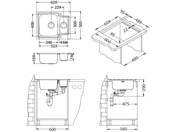 LINE MAXIM 50 - sifon na poklon F/S ugradnja - Image 2